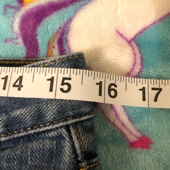 Vintage Y2K Express Bleus Blue Jeans Juniors Size 9/10 Straight - Picture 10 of 14